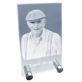 Petite plaque photo laser