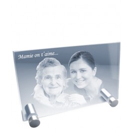 Petite plaque photo laser