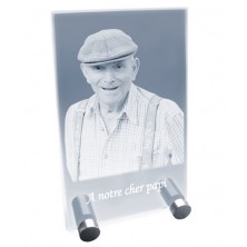 Petite plaque photo laser